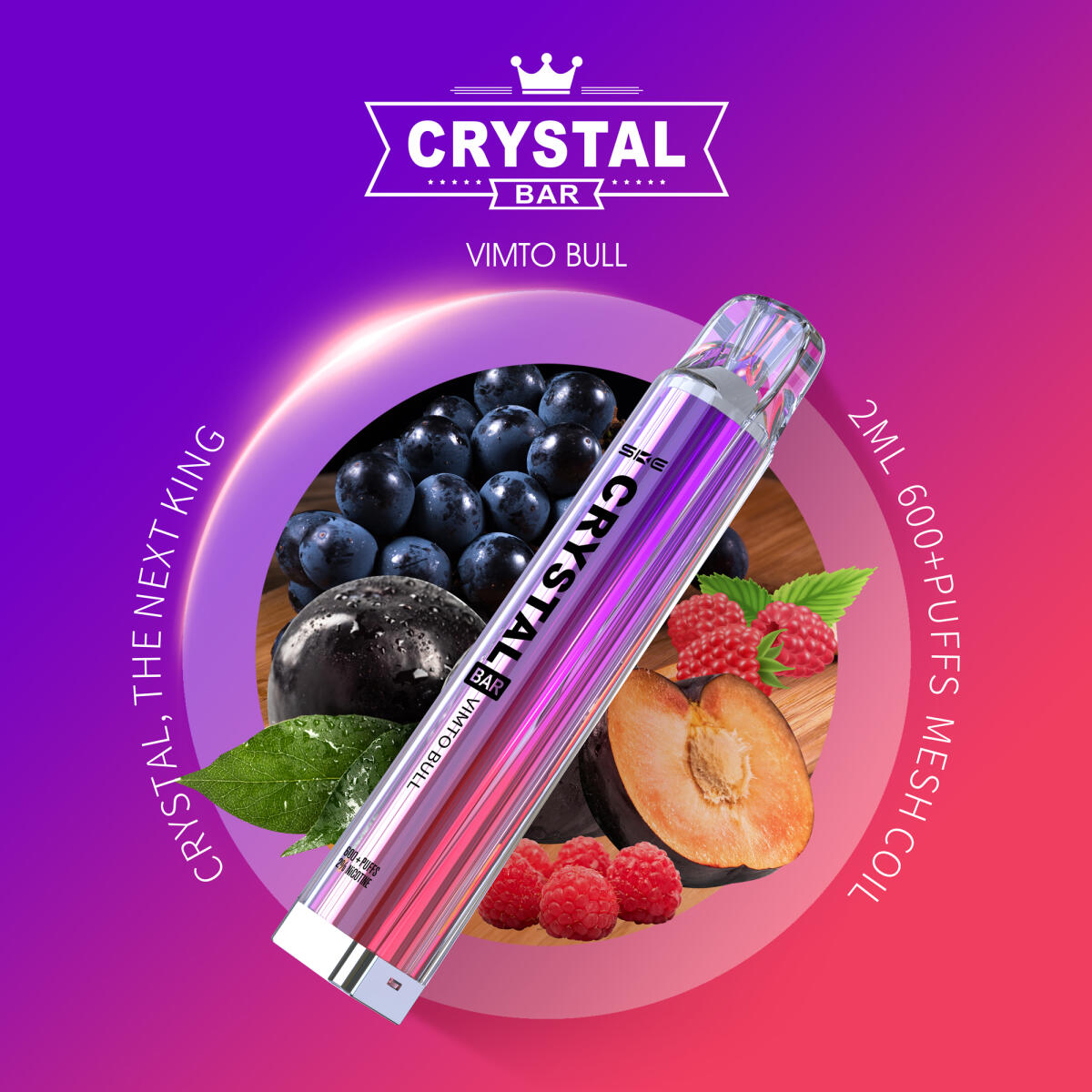 SKE Crystal Vape Vimbull Ice Einweg E Zigarette 5 90