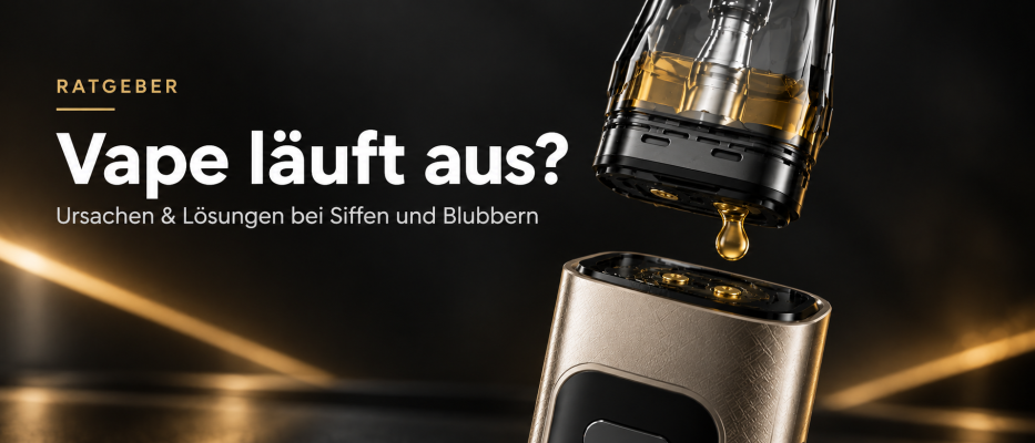 Vape läuft aus? Ursachen &amp; Lösungen bei Siffen und Blubbern