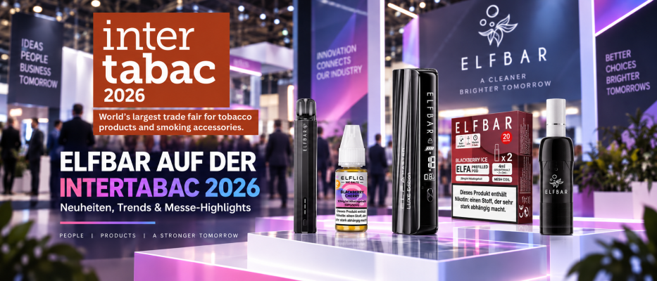 Elf Bar Neuheiten 2026: ELFA Air, neue Pods, Elfliq &amp; Eliya 20000 von der InterTabac