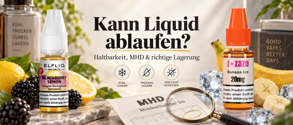 Kann Liquid ablaufen? Haltbarkeit, geöffnetes Liquid &amp; richtige Lagerung