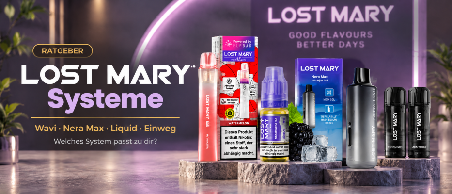 Lost Mary ohne Einweg: Wavi, Nera Max 15K oder Liquid – welches System passt zu dir?