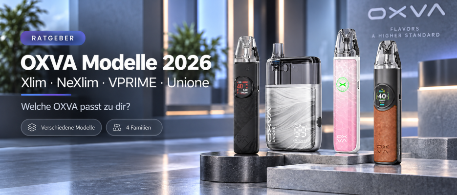 OXVA Vergleich 2026: Xlim Go 2, Xlim Pro 3, NeXlim 2 &amp; Co. – welche passt zu dir?
