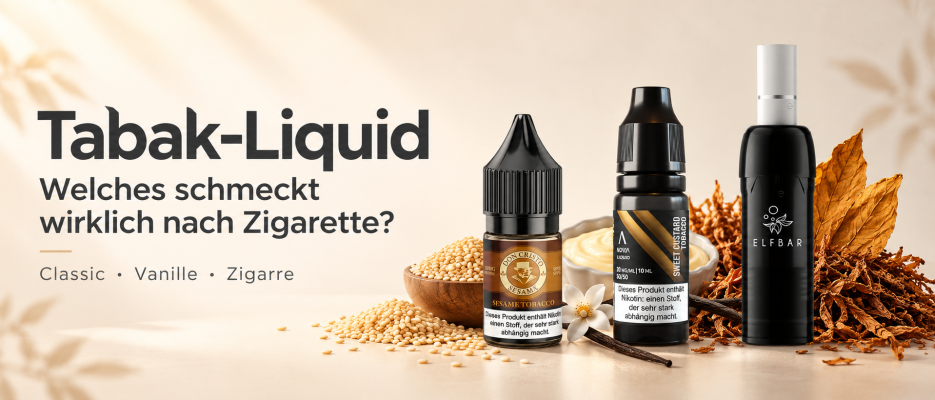 Tabak-Liquid: Welches schmeckt wirklich nach Zigarette – und welches nach RY4, Vanille oder Zigarre?