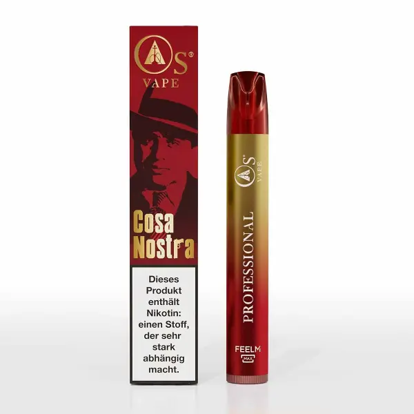 Os Tobacco Vape 750 - Cosa Nostra - Einweg E-Shisha - mit Nikotin