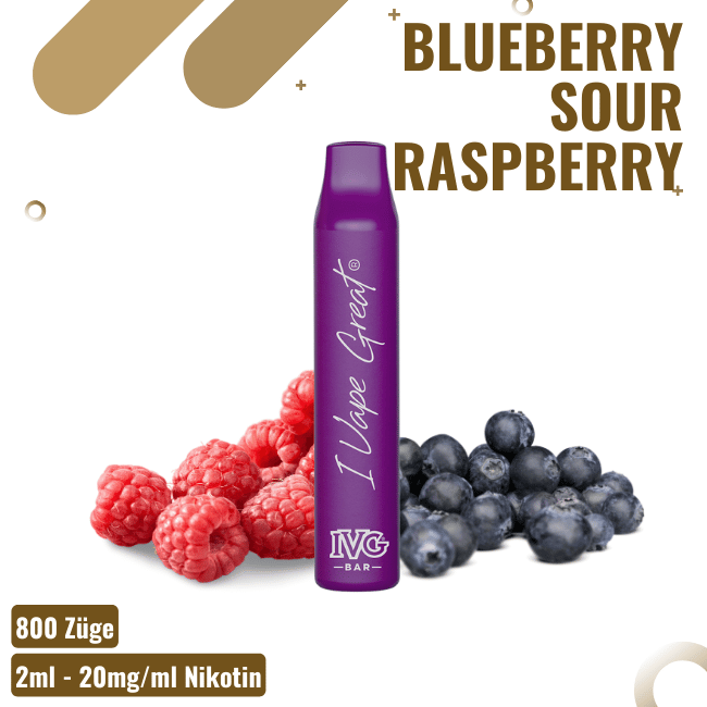 IVG Bar 800 - Blueberry Sour Raspberry