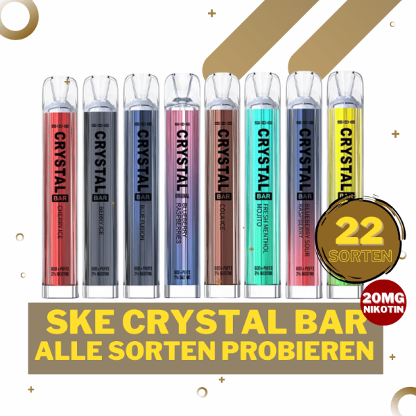 SKE Crystal Bar 600 - Alle Sorten probieren