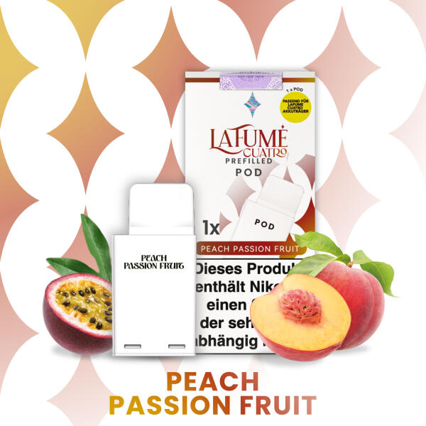 La Fume Cuatro - Pod - Peach Passion Fruit
