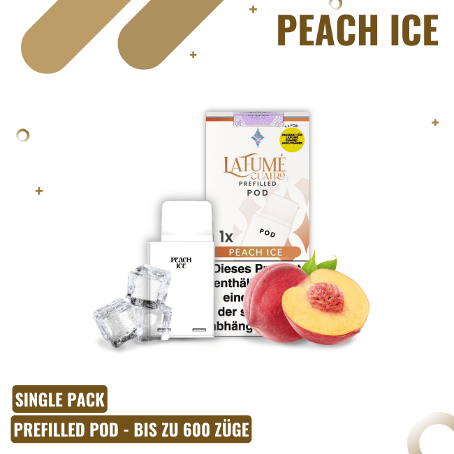 La Fume Cuatro - Pod - Peach Ice