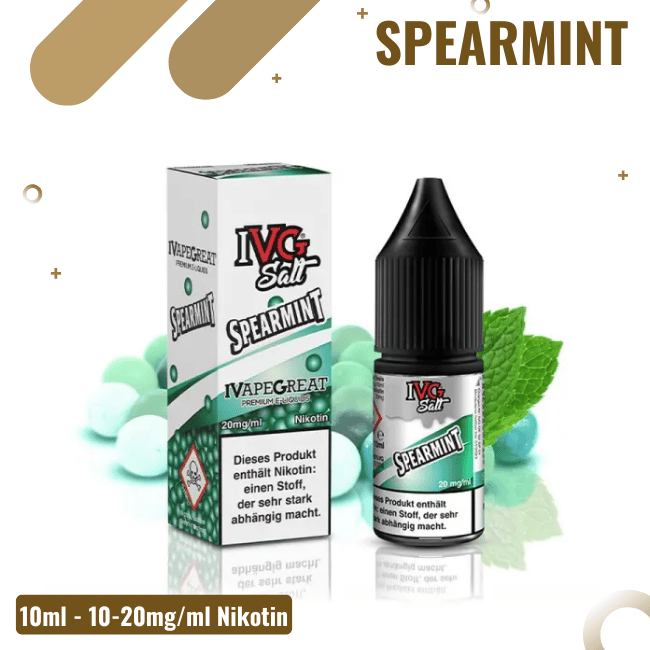 IVG Salt 10ml - Spearmint - 10mg/ml