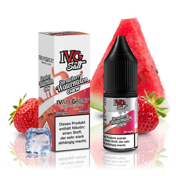 IVG Salt 10ml - Strawberry Watermelon Chew - 10mg/ml