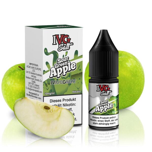IVG Salt 10ml - Sour Green Apple - 10mg/ml
