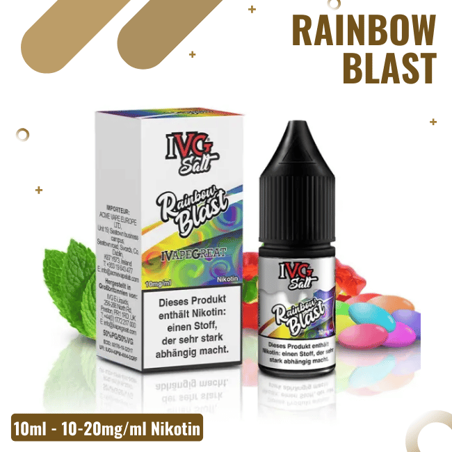 IVG Salt 10ml - Rainbow Blast - 10mg/ml