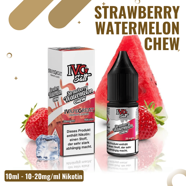 IVG Salt 10ml - Strawberry Watermelon Chew - 20mg/ml