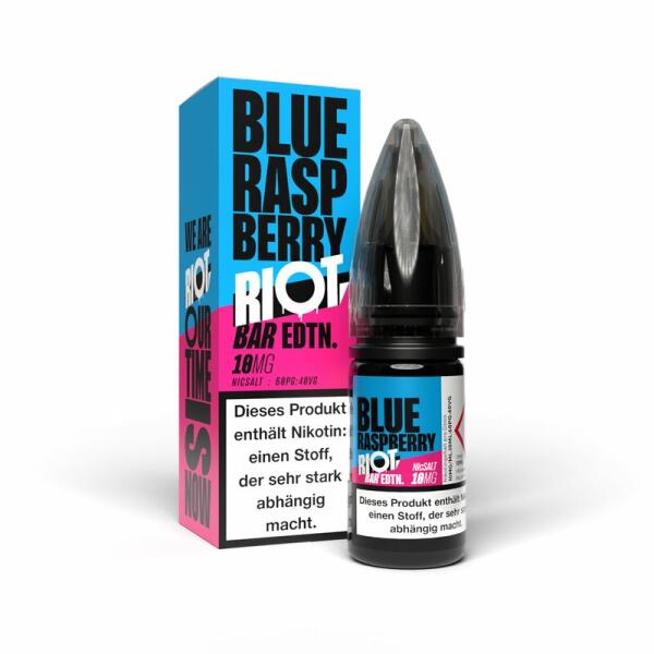 Riot Salt BAR EDTN 10ml - Blue Raspberry - 10mg Nikotin