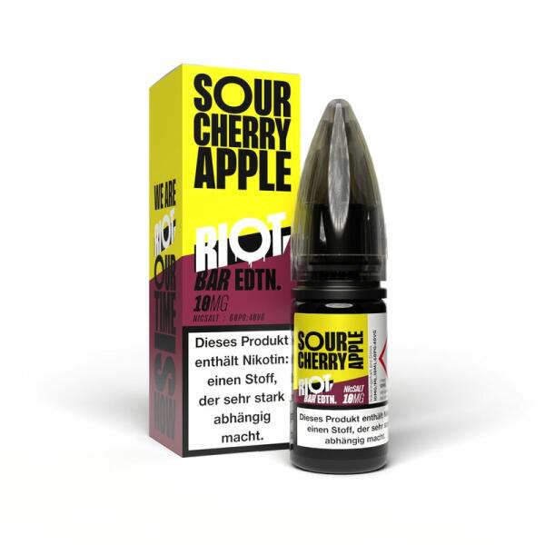Riot Salt BAR EDTN 10ml - Sour Cherry Apple - 10mg Nikotin