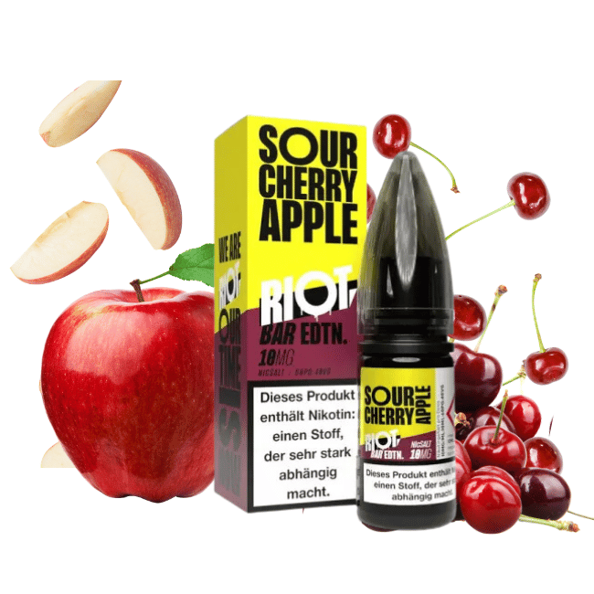 Riot Salt BAR EDTN 10ml - Sour Cherry Apple - 10mg Nikotin
