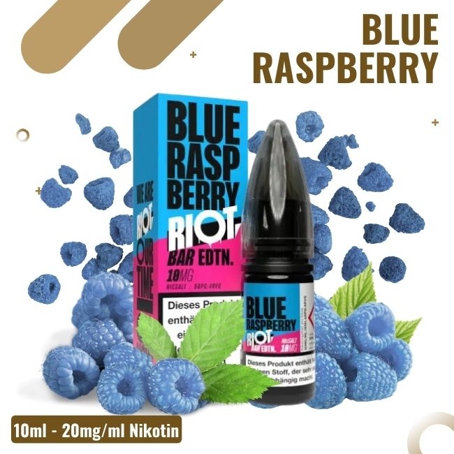 Riot Salt BAR EDTN 10ml - Blue Raspberry - 20mg Nikotin