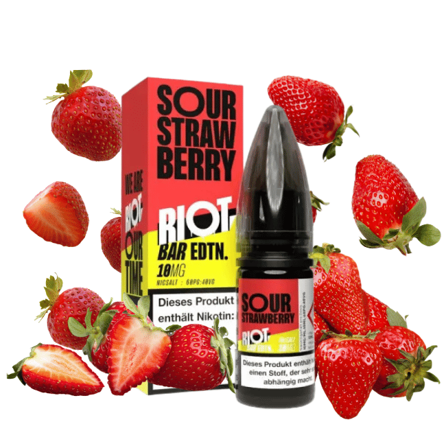 Riot Salt BAR EDTN 10ml - Sour Strawberry - 20mg Nikotin