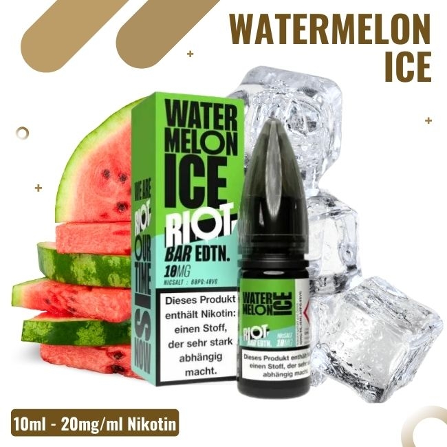 Riot Salt BAR EDTN 10ml - Watermelon Ice - 20mg Nikotin