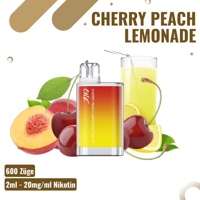 Amare Crystal One - Cherry Peach Lemonade Fizzle - Einweg Vape - 20mg/ml Nikotin