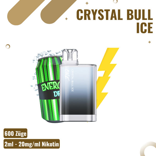 Amare Crystal One - Crystal Bull Ice - Einweg Vape - 20mg/ml Nikotin