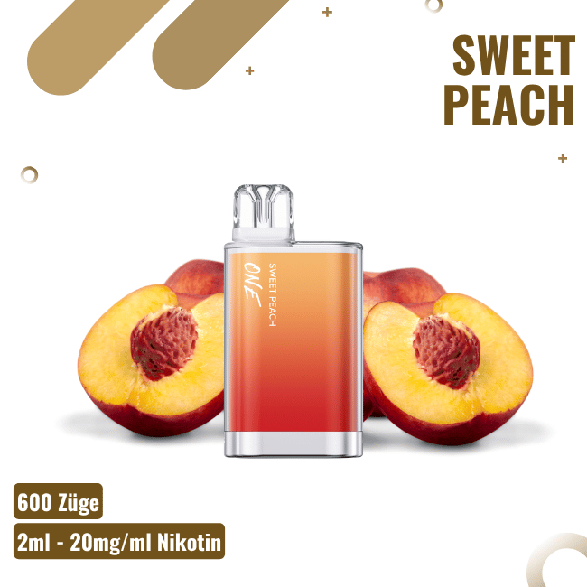 Amare Crystal One - Sweet Peach - Einweg Vape - 20mg/ml Nikotin