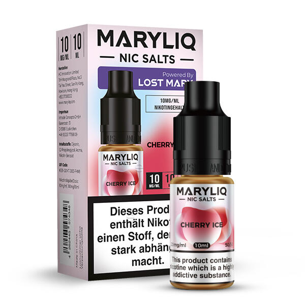 Maryliq Lost Mary 10ml - 10mg Nikotin Cherry Ice