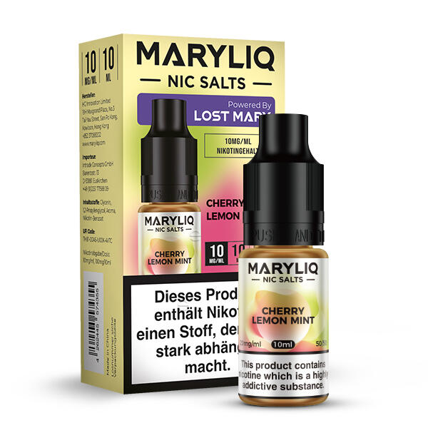 Maryliq Lost Mary 10ml - 10mg Nikotin Cherry Lemon Mint