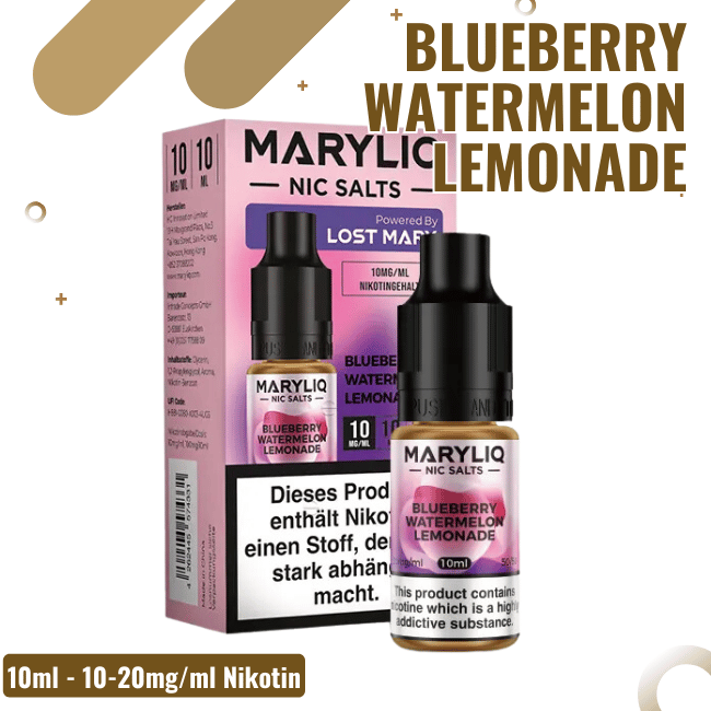 Maryliq Lost Mary 10ml - 20mg Nikotin Blueberry...