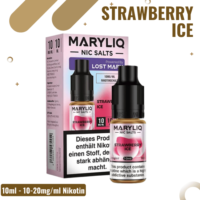 Maryliq Lost Mary 10ml - 20mg Nikotin Strawberry Ice