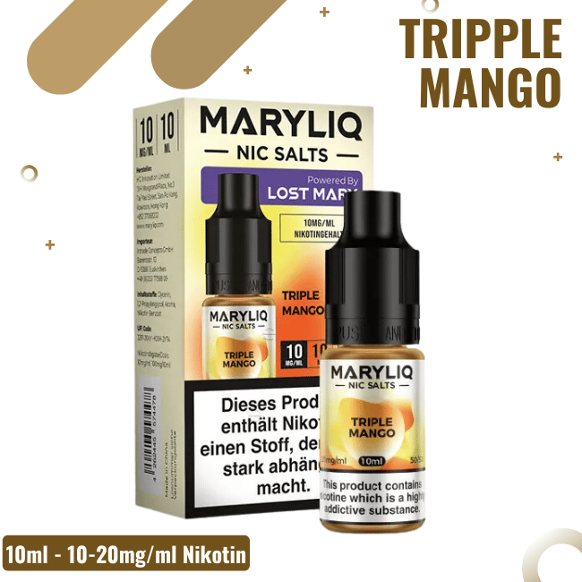 Maryliq Lost Mary 10ml - 20mg Nikotin Triple Mango