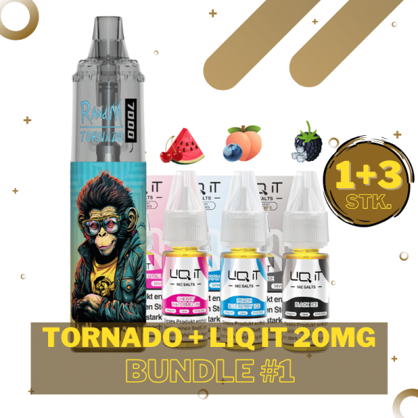 Randm Tornado Vape 7000 - LIQ IT 20mg/ml - Liquid Bundle #1