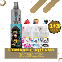 Randm Tornado Vape 7000 - LIQ IT 6mg/ml - Liquid Bundle #1