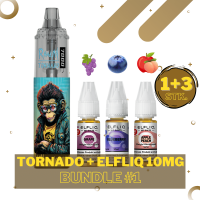 Randm Tornado Vape 7000 - Elfliq 10mg/ml - Liquid Bundle #1