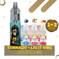 Randm Tornado Vape 7000 - LIQ IT 6mg/ml - Liquid Bundle #2