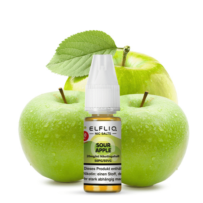 Elf Bar Elfliq 10ml - Sour Apple - 10mg Nikotin - NIkotinsalz