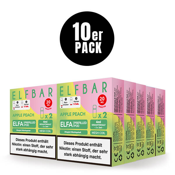 10er Pack Elf Bar ELFA Pods - Apple Peach