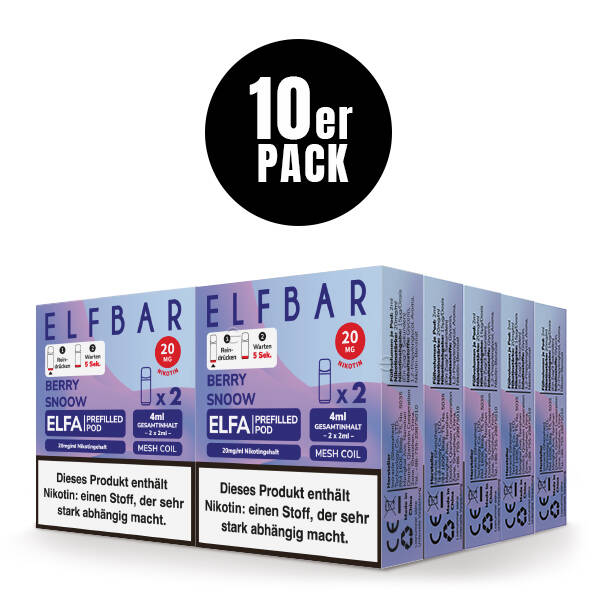 10er Pack Elf Bar ELFA Pods - Berry Snoow