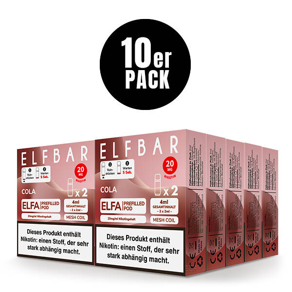10er Pack Elf Bar ELFA Pods - Cola