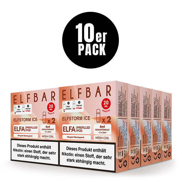 10er Pack Elf Bar ELFA Pods - Elfstorm