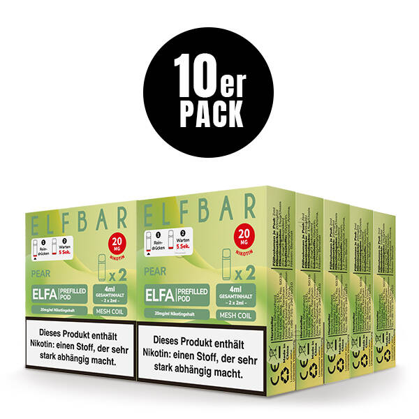 10er Pack Elf Bar ELFA Pods - Pear