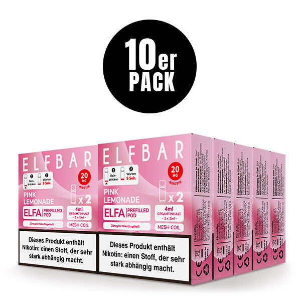 10er Pack Elf Bar ELFA Pods - Pink Lemonade
