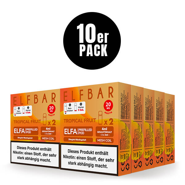 10er Pack Elf Bar ELFA Pods - Tropical Fruit
