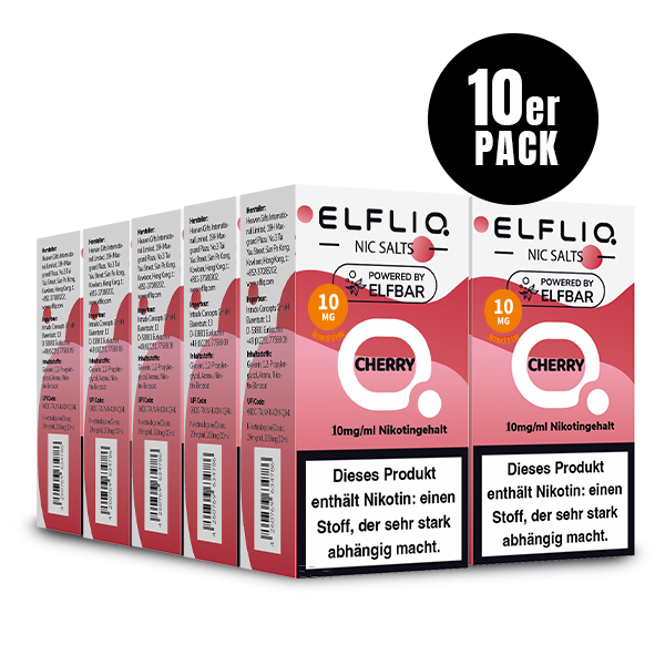 10er Pack Elf Bar Elfliq - Cherry - 10mg/ml