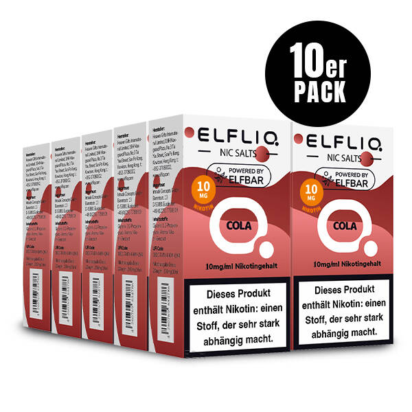 10er Pack Elf Bar Elfliq - 10mg/ml - Cola