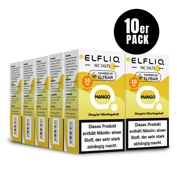 10er Pack Elf Bar Elfliq - 10mg/ml - Mango