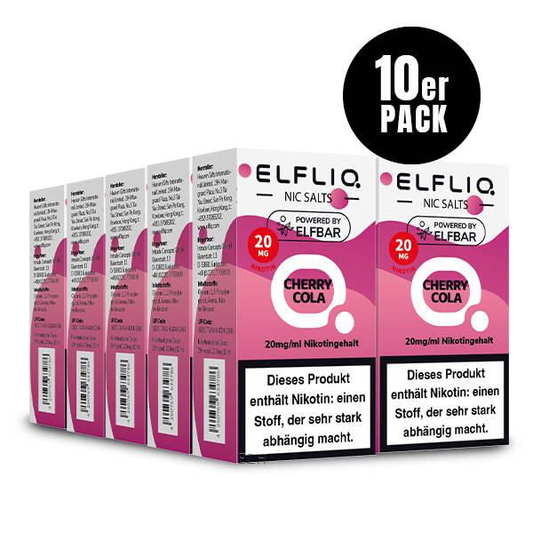10er Pack Elf Bar Elfliq - 20mg/ml - Cherry Cola