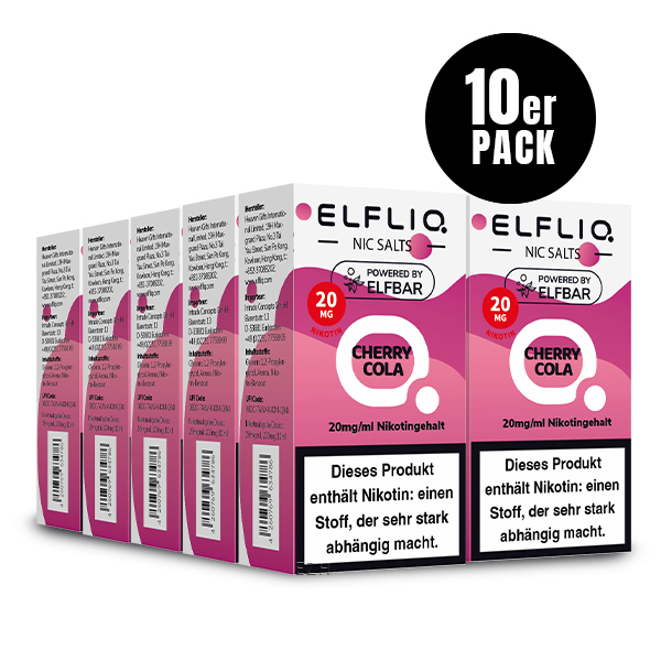 10er Pack Elf Bar Elfliq - Cherry Cola - 20mg/ml