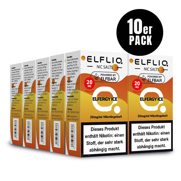 10er Pack Elf Bar Elfliq - 20mg/ml - Elfergy Ice