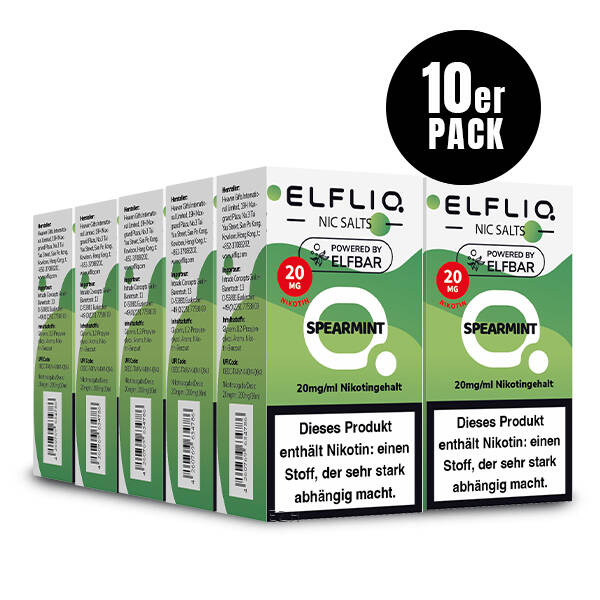 10er Pack Elf Bar Elfliq - 20mg/ml - Spearmint